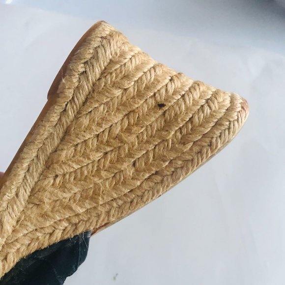 hype Wedges Espadrille Sandals in Black Size 5-1/2 - Picture 10 of 14